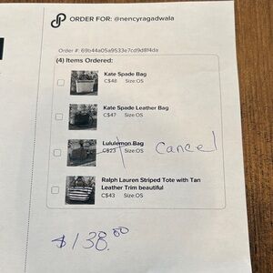 Reserved for nencyragadwala Multicolor Tote with Leather Accents